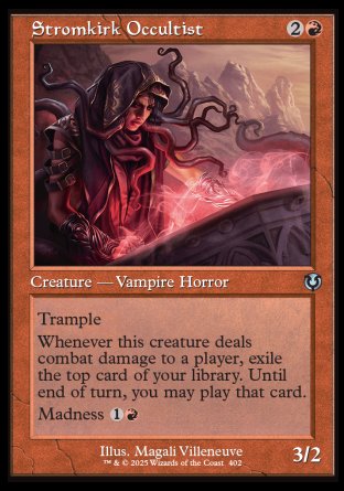 (402) Magic The Gathering Innistrad Remastered: Extras Single: Stromkirk Occultist Holo Uncommon