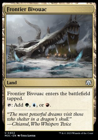 (402) Magic The Gathering Commander: March of the Machine Single: Frontier Bivouac  Uncommon