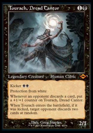 (402) Magic The Gathering Modern Horizons 2: Extras Single: Tourach, Dread Cantor (V.3) Holo Mythic