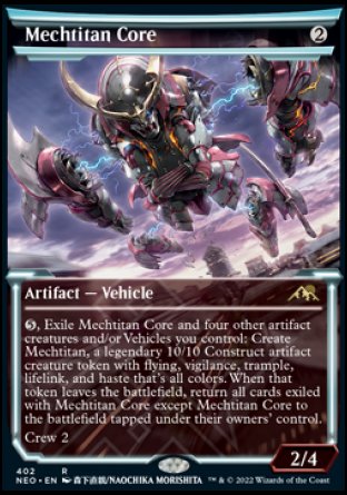 (402) Magic The Gathering Kamigawa: Neon Dynasty: Extras Single: Mechtitan Core (V.1)  Rare