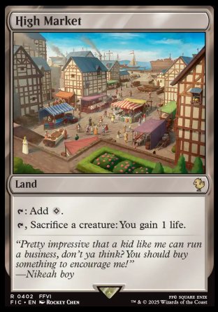 (402) Magic The Gathering Commander: Magic: The Gathering - FINAL FANTASY: Collector's Edition Single: High Market Holo Rare