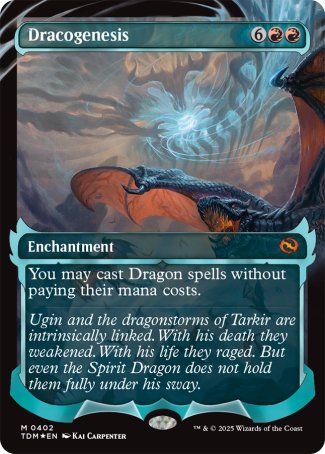 (402) Magic The Gathering Tarkir: Dragonstorm: Extras Single: Dracogenesis (V.2)  Mythic