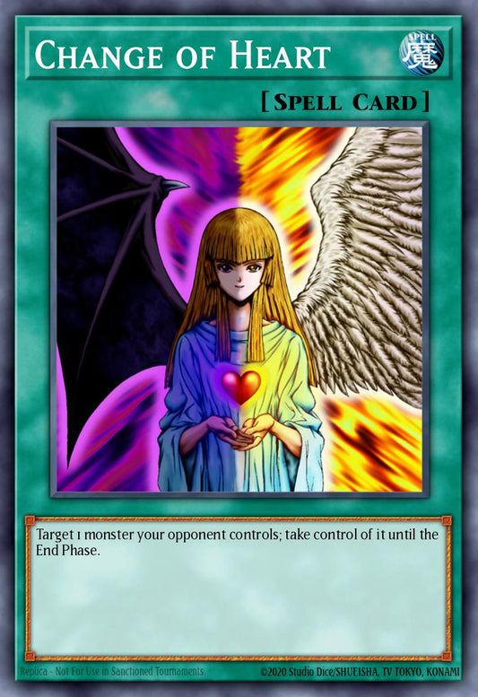 (124) YuGiOh TCG LCYW: Legendary Collection 3: Mega Pack Single: Change of Heart  Secret Rare