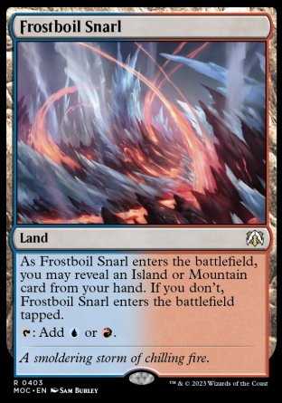 (403) Magic The Gathering Commander: March of the Machine Single: Frostboil Snarl  Rare