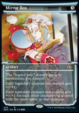 (403) Magic The Gathering Kamigawa: Neon Dynasty: Extras Single: Mirror Box (V.1) Holo Rare