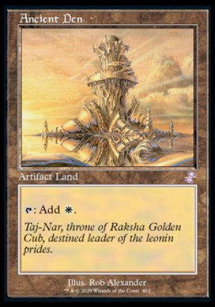 (403) Magic The Gathering Time Spiral Remastered: Extras Single: Ancient Den  Time Shifted