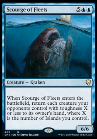 (403/361) Magic The Gathering Commander Legends: Extras Single: Scourge of Fleets  Rare