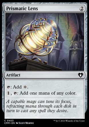(403) Magic The Gathering Commander Masters Single: Prismatic Lens  Common