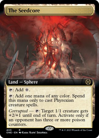 (403) Magic The Gathering Phyrexia: All Will Be One: Extras Single: The Seedcore Holo Rare