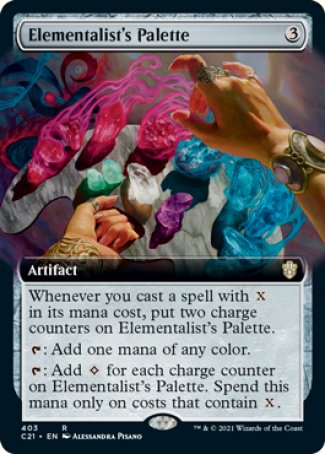 (403) Magic The Gathering Commander: Strixhaven: Extras Single: Elementalist's Palette  Rare
