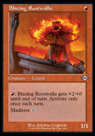 (404) Magic The Gathering Modern Horizons 2: Extras Single: Blazing Rootwalla (V.2) Holo Uncommon