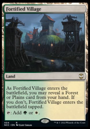 (404) Magic The Gathering Commander: Streets of New Capenna Single: Fortified Village  Rare