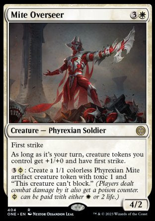 (404) Magic The Gathering Phyrexia: All Will Be One: Extras Single: Mite Overseer (V.1)  Rare