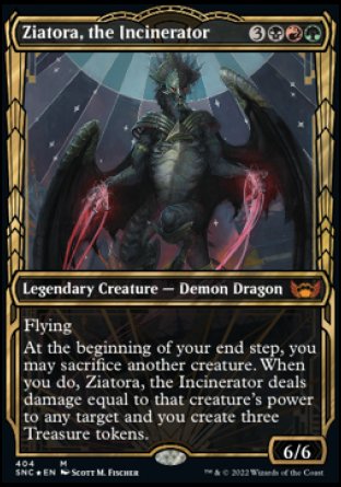 (404) Magic The Gathering Streets of New Capenna: Extras Single: Ziatora, the Incinerator (V.2) Holo Mythic