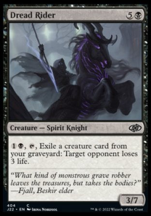 (404) Magic The Gathering Jumpstart 2022 Single: Dread Rider  Common