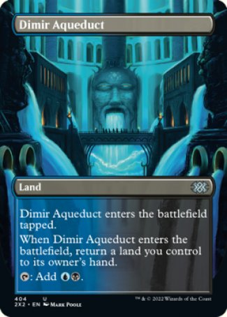 (404) Magic The Gathering Double Masters 2022: Extras Single: Dimir Aqueduct Holo Uncommon