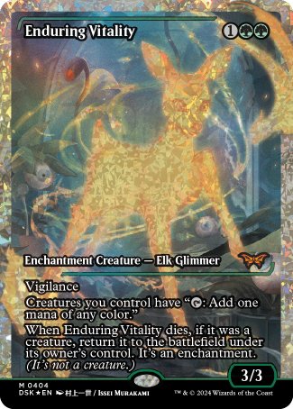 (404) Magic The Gathering Duskmourn: House of Horror: Extras Single: Enduring Vitality (V.3) Holo Mythic