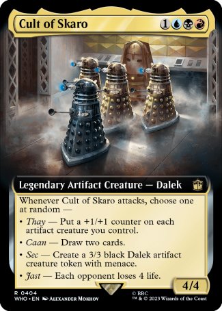 (404) Magic The Gathering Universes Beyond: Doctor Who: Extras Single: Cult of Skaro (V.1)  Rare