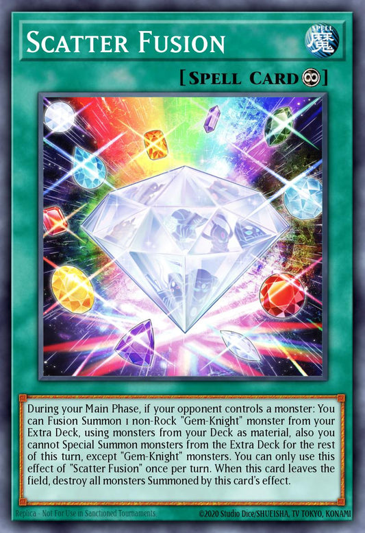(161) YuGiOh TCG MP24: 25th Anniversary Tin: Dueling Mirrors Single: Scatter Fusion  Ultra Rare