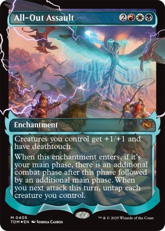 (405) Magic The Gathering Tarkir: Dragonstorm: Extras Single: All-Out Assault (V.2) Holo Mythic