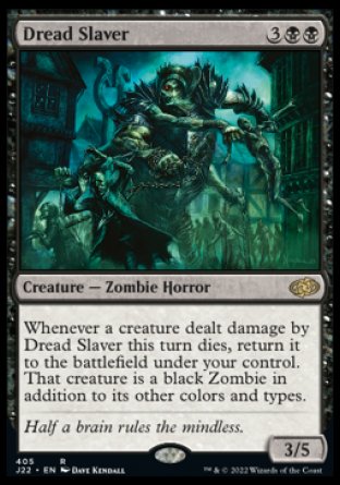 (405) Magic The Gathering Jumpstart 2022 Single: Dread Slaver  Rare