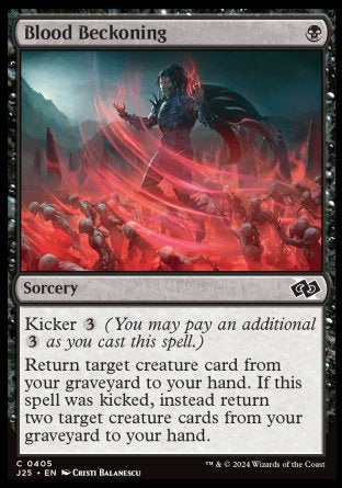 (405) Magic The Gathering Foundations Jumpstart Single: Blood Beckoning  Common
