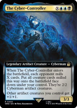 (405) Magic The Gathering Universes Beyond: Doctor Who: Extras Single: The Cyber-Controller (V.1)  Rare