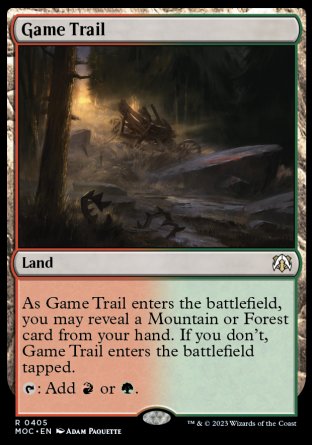 (405) Magic The Gathering Commander: March of the Machine Single: Game Trail  Rare