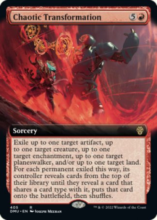 (405) Magic The Gathering Dominaria United: Extras Single: Chaotic Transformation  Rare