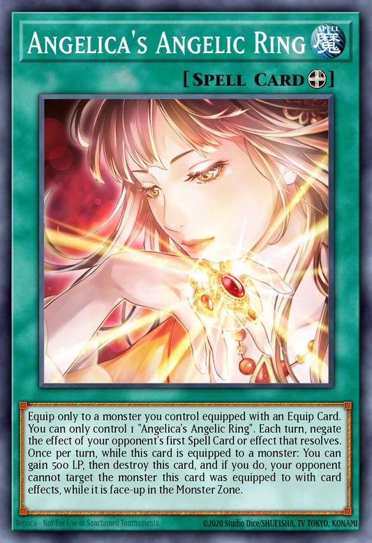 (240) YuGiOh TCG MP24: 25th Anniversary Tin: Dueling Mirrors Single: Angelica's Angelic Ring  Ultra Rare