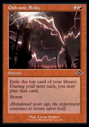 (406) Magic The Gathering Modern Horizons 2: Extras Single: Galvanic Relay (V.1)  Common