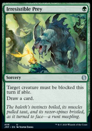(406) Magic The Gathering Jumpstart Single: Irresistible Prey Holo Uncommon