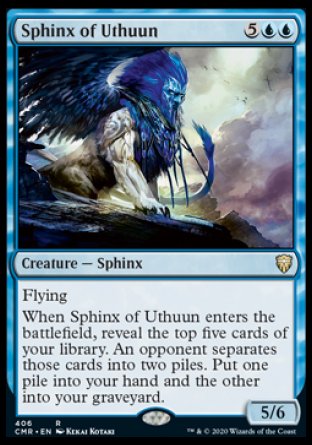(406/361) Magic The Gathering Commander Legends: Extras Single: Sphinx of Uthuun Holo Rare