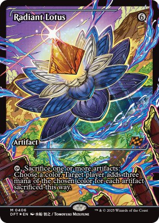 (406) Magic The Gathering Aetherdrift: Extras Single: Radiant Lotus (V.2) Holo Mythic