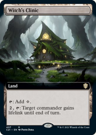 (407) Magic The Gathering Commander: Strixhaven: Extras Single: Witch's Clinic  Rare