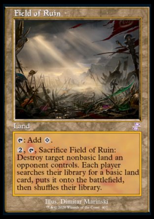 (407) Magic The Gathering Time Spiral Remastered: Extras Single: Field of Ruin  Time Shifted