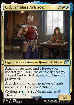 (407) Magic The Gathering Magic: The Gathering - FINAL FANTASY: Extras Single: Cid, Timeless Artificer (V.1)  Uncommon