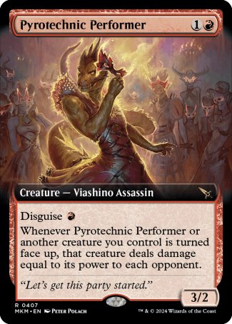 (407) Magic The Gathering Murders at Karlov Manor: Extras Single: Pyrotechnic Performer  Rare