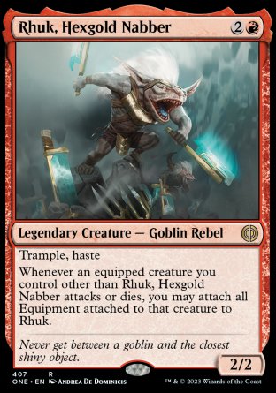 (407) Magic The Gathering Phyrexia: All Will Be One: Extras Single: Vorinclex, Monstrous Raider (V.2)  Mythic