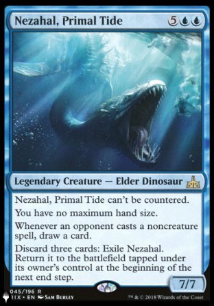 (045) Magic The Gathering The List Single: Nezahal, Primal Tide  Rare