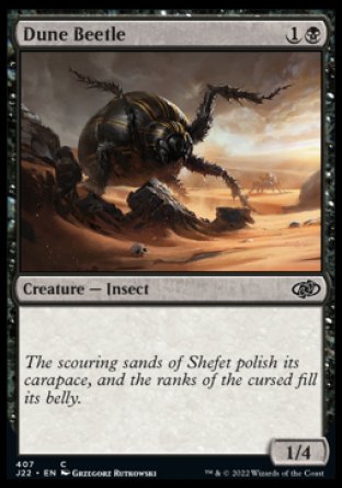 (407) Magic The Gathering Jumpstart 2022 Single: Dune Beetle  Common