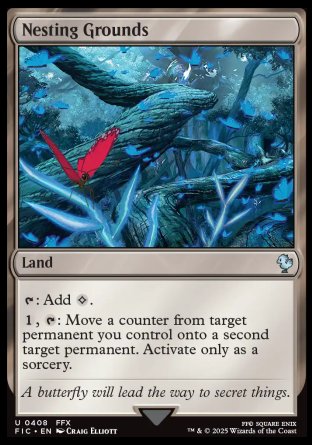 (408) Magic The Gathering Commander: Magic: The Gathering - FINAL FANTASY: Collector's Edition Single: Nesting Grounds Holo Uncommon