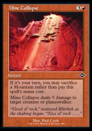 (408) Magic The Gathering Modern Horizons 2: Extras Single: Mine Collapse (V.2) Holo Common