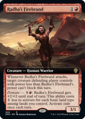 (408) Magic The Gathering Dominaria United: Extras Single: Radha's Firebrand  Rare