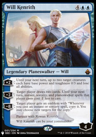 (001) Magic The Gathering The List Single: Will Kenrith  Mythic