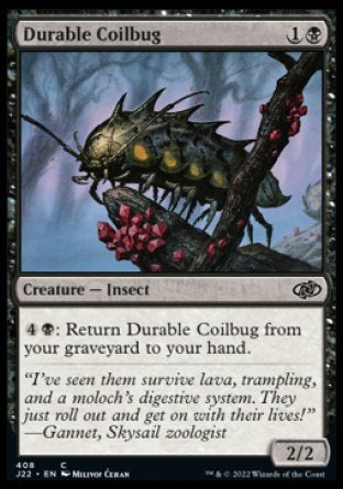(408) Magic The Gathering Jumpstart 2022 Single: Durable Coilbug  Common
