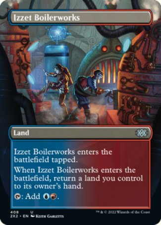 (408) Magic The Gathering Double Masters 2022: Extras Single: Izzet Boilerworks Holo Uncommon
