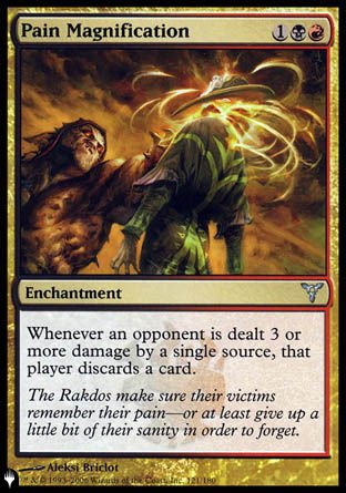 (121) Magic The Gathering The List Single: Pain Magnification  Uncommon