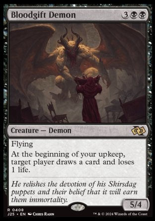 (408) Magic The Gathering Foundations Jumpstart Single: Bloodgift Demon  Rare