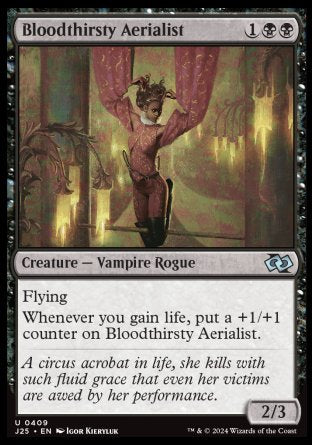 (409) Magic The Gathering Foundations Jumpstart Single: Bloodthirsty Aerialist  Uncommon